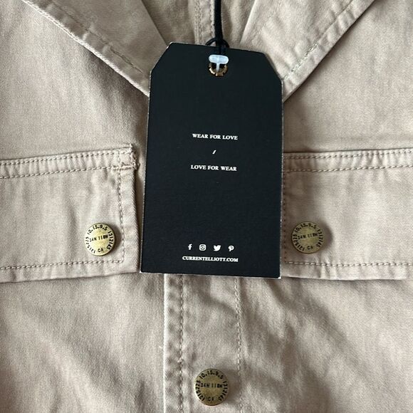 Current Elliott The Serenity Romper Jumpsuit Khaki NWT Size S $284 - Picture 12 of 12